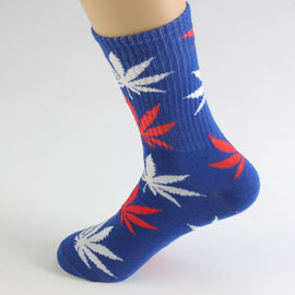 Cannabis Hemp Weed leaves pattern Soft Crew Socks Cotton Comfortable Socks Unisex Wholesale Small Orders supplier