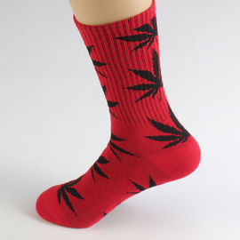 Cannabis Hemp Weed leaves pattern Soft Crew Socks Cotton Comfortable Socks Unisex Wholesale Small Orders supplier