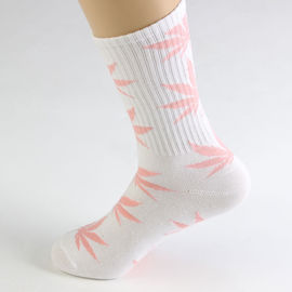 Cannabis Hemp Weed leaves pattern Soft Crew Socks Cotton Comfortable Socks Unisex Wholesale Small Orders supplier