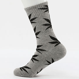 Cannabis Hemp Weed leaves pattern Soft Crew Socks Cotton Comfortable Socks Unisex Wholesale Small Orders supplier