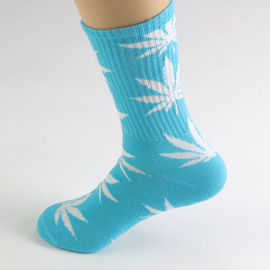 Cannabis Hemp Weed leaves pattern Soft Crew Socks Cotton Comfortable Socks Unisex Wholesale Small Orders supplier