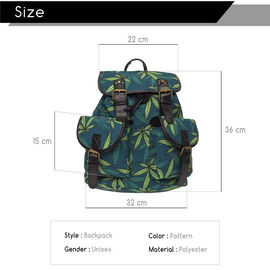 Marijuana Leaf Backpack Cannabis Weed Bookbag CANNABIS LEAF backpack Storage bag supplier