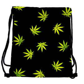 Weed Drawstring Bags Cannabis Weed Marijuana Leaf Drawstring Bag Gym Smoking   Weed Pot Shit Kush Drawstring Weed Bag supplier