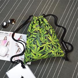 Weed Drawstring Bags Cannabis Weed Marijuana Leaf Waterproof Bags Drawstring Smoking Weed Pot Shit Drawstring Weed Bags supplier