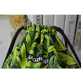 Weed Drawstring Bags Cannabis Weed Marijuana Leaf Waterproof Bags Drawstring Smoking Weed Pot Shit Drawstring Weed Bags supplier