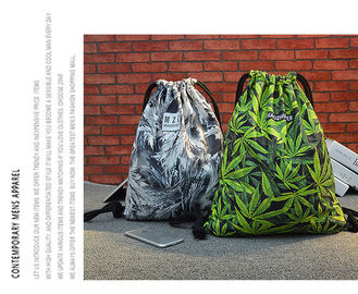 Weed Drawstring Bags Cannabis Weed Marijuana Leaf Waterproof Bags Drawstring Smoking Weed Pot Shit Drawstring Weed Bags supplier