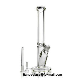 9mm Thick Bong Glass Water Bongs Straight Bong Customized Brand Straight Bong Glass Water Pipe Bongs 16 inch 18.8 mm OEM supplier