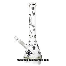 COOL BONGS Thick Glass With Killadelph Labels 12 Inch 5mm Thick Beaker Bong Micro Mini Glass Water Bong Wholesale Beaker supplier