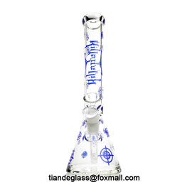 COOL BONGS Thick Glass With Killadelph Labels 12 Inch 5mm Thick Beaker Bong Micro Mini Glass Water Bong Wholesale Beaker supplier