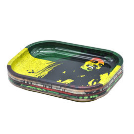 RAW Bob Marley Rolling Tray Metal Tobacco 18*14*cm Handroller Roll Case Tobacco Storage Tin Smoking Accessories Pipe supplier