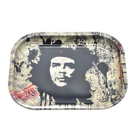 RAW Bob Marley Rolling Tray Metal Tobacco Rolling Tray with 18*14*1.5CM Handroller Roll Case Tobacco Storage Tray supplier