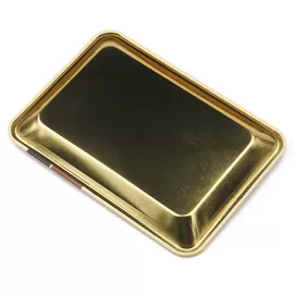 RAW Small Size 180*125*15mm Tobacco Rolling Metal Tray Hand Roller Tobacco Grinder Smoking Accessories Cigarettes tools supplier