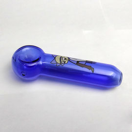 Rick and Morty Pickle Tobacco Cucumber Hand Heady Glass Pipes Pyrex Spoon Bongs Oil Nail Smoking Pipe Thick 8 Colors Cho supplier
