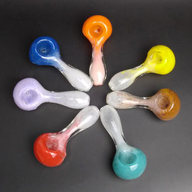 Colorful Tobacco Pipe 3.5'' Inch Glass Pipes Smoking Pipes Glass Water Pipe for Dry Herb Smoking Pipe Mix Colors supplier