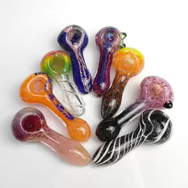 Glass Smoking Pipes Pyrex Spoon Pipe Glass Pipe for Smoking Hand Made Pipes 3.5'' Smoking Accessories for Dry Herb supplier