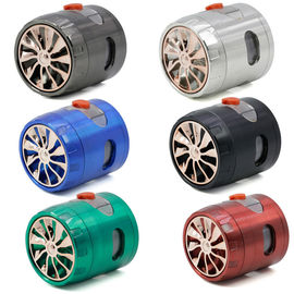 4 Layers 63mm Herb Tobacco Spice Grass Zinc Grinder Smoke Crusher Muller Mill Pollinator Smoking Accessories supplier