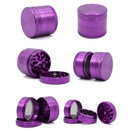 Creative 4 Parts Aluminium Herb Spice Pollinator Grinder Metal Rose Pink Grinder Tobacco Smoke Metal Grinders Cigarette supplier