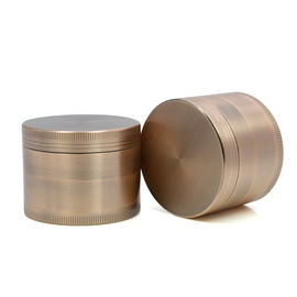 Zinc Alloy Bronze 4PC Diameter 40MM Herb Grinder Tobacco Grinders for Smoking CNC Teeth Pepper Grinders Fit Dry Herb supplier