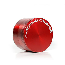 CHROMIUM CRUSHER 40 50 55 63 75mm Dia. 4 Parts Zinc Alloy Herbal Tobacco Grinders Wholesale 6 Colors Dry Herb Grinder supplier