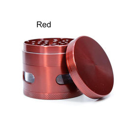 Top Quality Metal Side Transparent Window Grinder 63mm 4-part Grinder Zinc Alloy Herb Tabacco Chamfer Magentic Herbal supplier