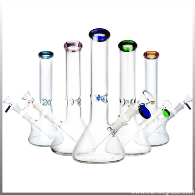 Bong Heady Bongs Thick Glass Water Pipe Beaker Colorful Water Bongs With 14mm Glass Bowl supplier