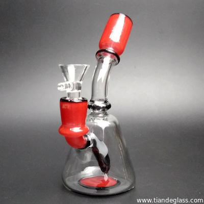 Glass Water Pipes Small Cute Piece Smoking Pipe with 14mm Male Glass Bowl supplier