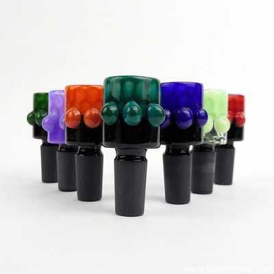 Male Glass Bowl Slide Colorful Bowls Glass Smoking Accessories for Glass Bongs supplier