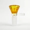 Thick Glass Bong Slides with Handle Bowl Funnel Male Hourglass Colorful 14mm Smoking Accessories supplier
