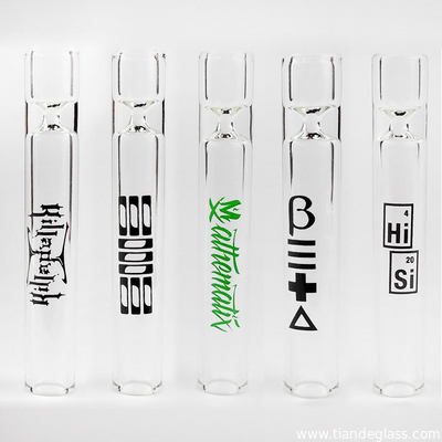 One Hitter Clear Glass Pipe Smoking Tube Pipe Cigarette Pipe For Tobacco Herb supplier