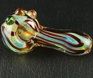 2.6 inch spoon glass smoking pipe high quality and low price handmade color hand pipe